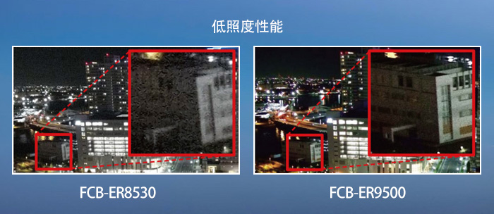 索尼FCB-ER9500與FCB-ER8530低照度性能對(duì)比